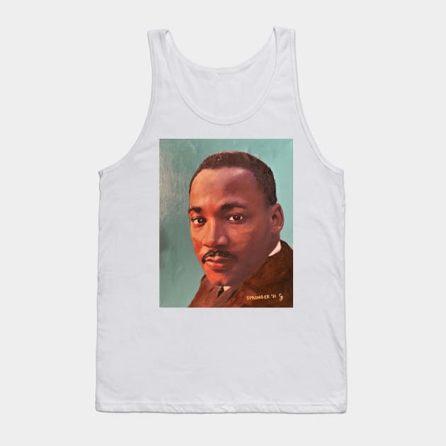 Portrait of Martin Luther King Tank Top by gjspring
